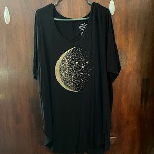 Torrid Super Soft Knits Moon Black Tee